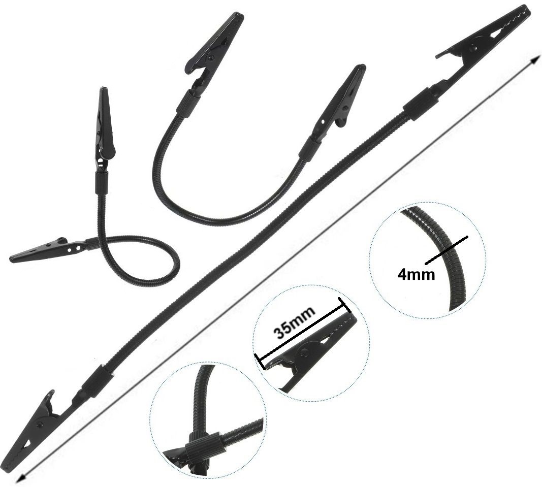 Pinza doble cocodrilo 245mm - Negra